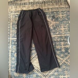 Black Men's Pants with White Accents